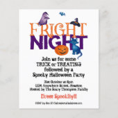 Uitnodiging van de Partij van de Fright Night Hall (Voorkant)