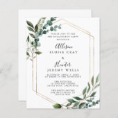 Uitnodiging van de partij van de gevestigde partij (Voorkant / Achterkant)