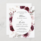 Uitnodiging van de partij van de gevestigde partij (Voorkant / Achterkant)