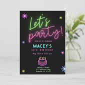 Uitnodiging van de Partij van de Glow (Staand voorkant)