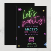 Uitnodiging van de Partij van de Glow (Voorkant / Achterkant)