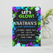 Uitnodiging van de Partij van de Glow | Uitnodigin (Staand voorkant)