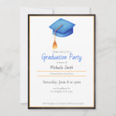 Uitnodiging van de partij van de graad met een bla (Voorkant)