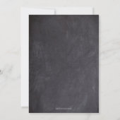 Uitnodiging van de partij van de graad met een bla (Achterkant)