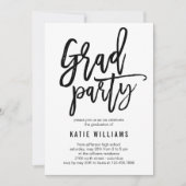 Uitnodiging van de Partij van de Graduatie van de  (Voorkant)