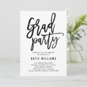 Uitnodiging van de Partij van de Graduatie van de  (Staand voorkant)