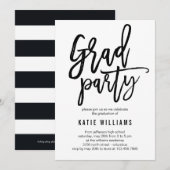 Uitnodiging van de Partij van de Graduatie van de  (Voorkant / Achterkant)