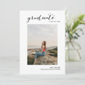 Uitnodiging van de Partij van de Graduatie van de  (Staand voorkant)