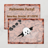 Uitnodiging van de Partij van de Halloween - Cute  (Voorkant / Achterkant)