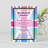 Uitnodiging van de Partij van de Jack Flag Birthda (Staand voorkant)