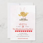 Uitnodiging van de partij van de lente-Chicken Eas (Voorkant)