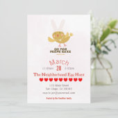 Uitnodiging van de partij van de lente-Chicken Eas (Staand voorkant)