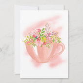 Uitnodiging van de partij van de lente Tea Birthda (Voorkant)