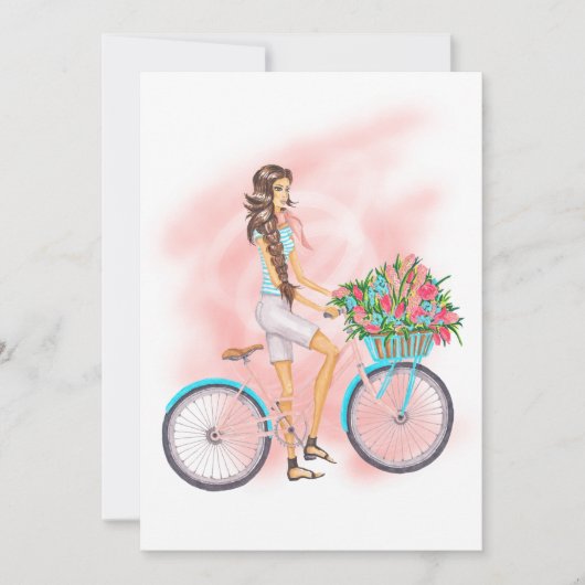 Uitnodiging van de partij van de lente van Birthda (Voorkant)