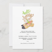 Uitnodiging van de partij van de lente van Birthda (Achterkant)