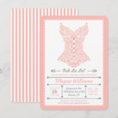 Uitnodiging van de Partij van de Oe La La Pink (Voorkant / Achterkant)