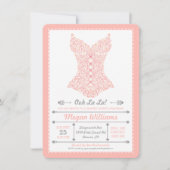 Uitnodiging van de Partij van de Oe La La Pink (Voorkant)