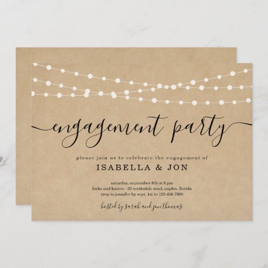 Uitnodiging van de partij van de Overeenkomst van  (Voorkant / Achterkant)