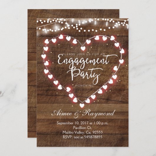 Uitnodiging van de partij van de Overeenkomst van (Voorkant / Achterkant)