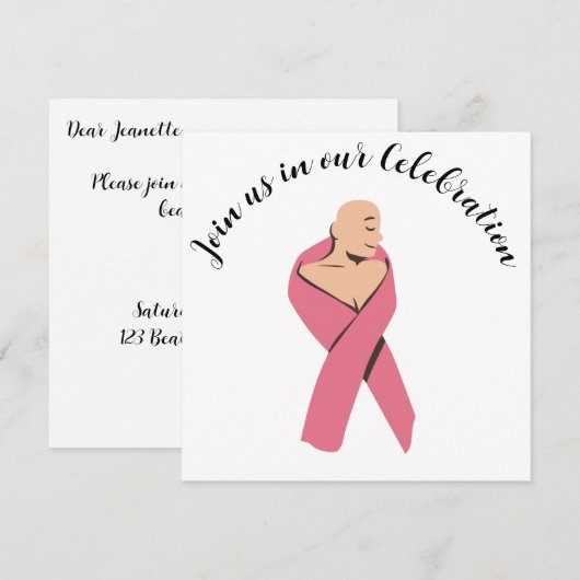 Uitnodiging van de partij van de partij van de Bor (Voorkant / Achterkant)