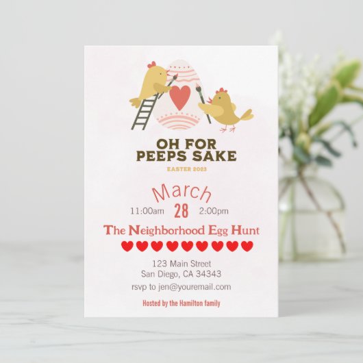 Uitnodiging van de partij van de Partij van de Len (Staand voorkant)