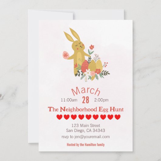 Uitnodiging van de partij van de Partij van de Len (Voorkant)