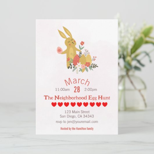 Uitnodiging van de partij van de Partij van de Len (Staand voorkant)