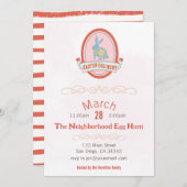 Uitnodiging van de partij van de Partij van de Len (Voorkant / Achterkant)