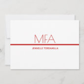 Uitnodiging van de partij van de partij van de MFA (Achterkant)