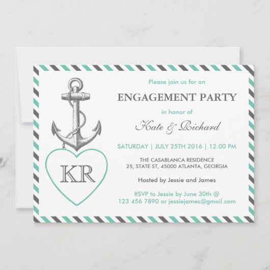 Uitnodiging van de partij van de Partij van de Ove (Voorkant)