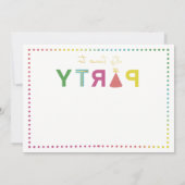 Uitnodiging van de partij van de partij van de Par (Achterkant)