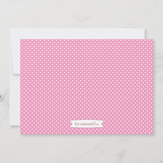 Uitnodiging van de Partij van de Partij van de Roz (Achterkant)