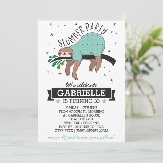 Uitnodiging van de Partij van de Partij van de Slu (Staand voorkant)