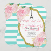 Uitnodiging van de Partij van de Partij van Parijs (Voorkant / Achterkant)