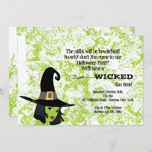 Uitnodiging van de partij van de partij van Wschad (Voorkant / Achterkant)