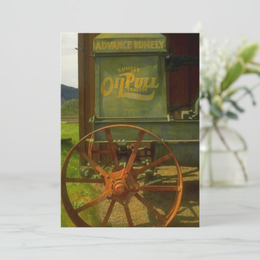 Uitnodiging van de Partij van de Pensionering Gro (Staand voorkant)