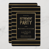 Uitnodiging van de Partij van de Pensionering - Pa (Voorkant / Achterkant)