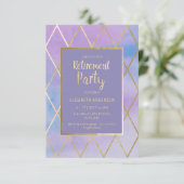 Uitnodiging van de Partij van de Pensionering - Pa (Staand voorkant)