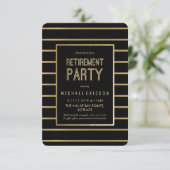 Uitnodiging van de Partij van de Pensionering - Pa (Staand voorkant)