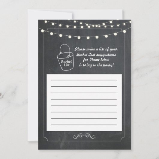 Uitnodiging van de Partij van de pensionering Rust (Achterkant)