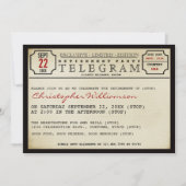 Uitnodiging van de Partij van de Pensionering van  (Voorkant)