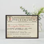 Uitnodiging van de Partij van de Pensionering van  (Staand voorkant)