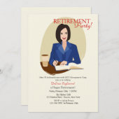 Uitnodiging van de Partij van de Pensionering van  (Voorkant / Achterkant)