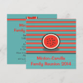 Uitnodiging van de Partij van de Reunion Watermelo (Voorkant / Achterkant)