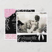  uitnodiging van de Partij van de Roze en van de Z (Voorkant / Achterkant)