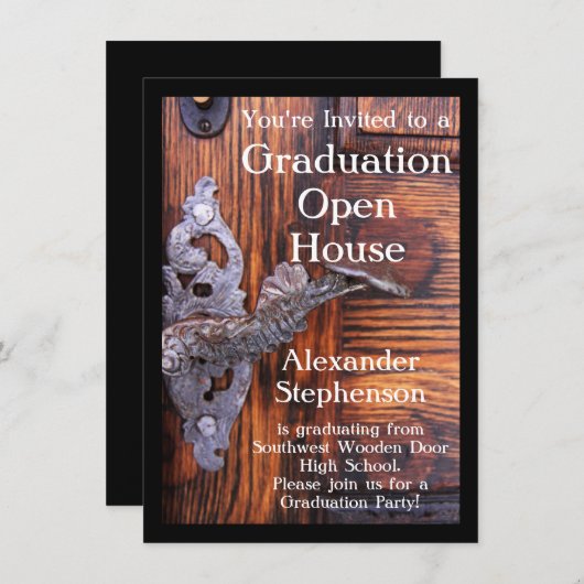 Uitnodiging van de Partij van de Rustige Deuraflei (Voorkant / Achterkant)