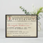 Uitnodiging van de Partij van de Stijl van Telegra (Staand voorkant)