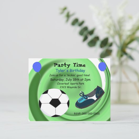 Uitnodiging van de Partij van de Tijd van het voet (Staand voorkant)