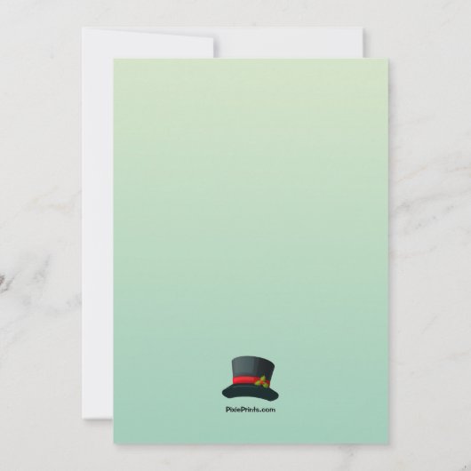 Uitnodiging van de partij van de Uitwisseling van  (Achterkant)