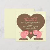 Uitnodiging van de Partij van de Valentijnse Varke (Voorkant / Achterkant)